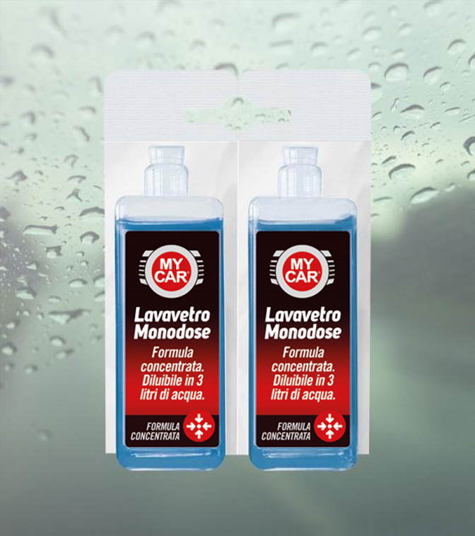 Trade Shop - 2 Pz. Liquido Monodose 50ml Lavavetri Anticongelante Detergente  Concentrato Auto